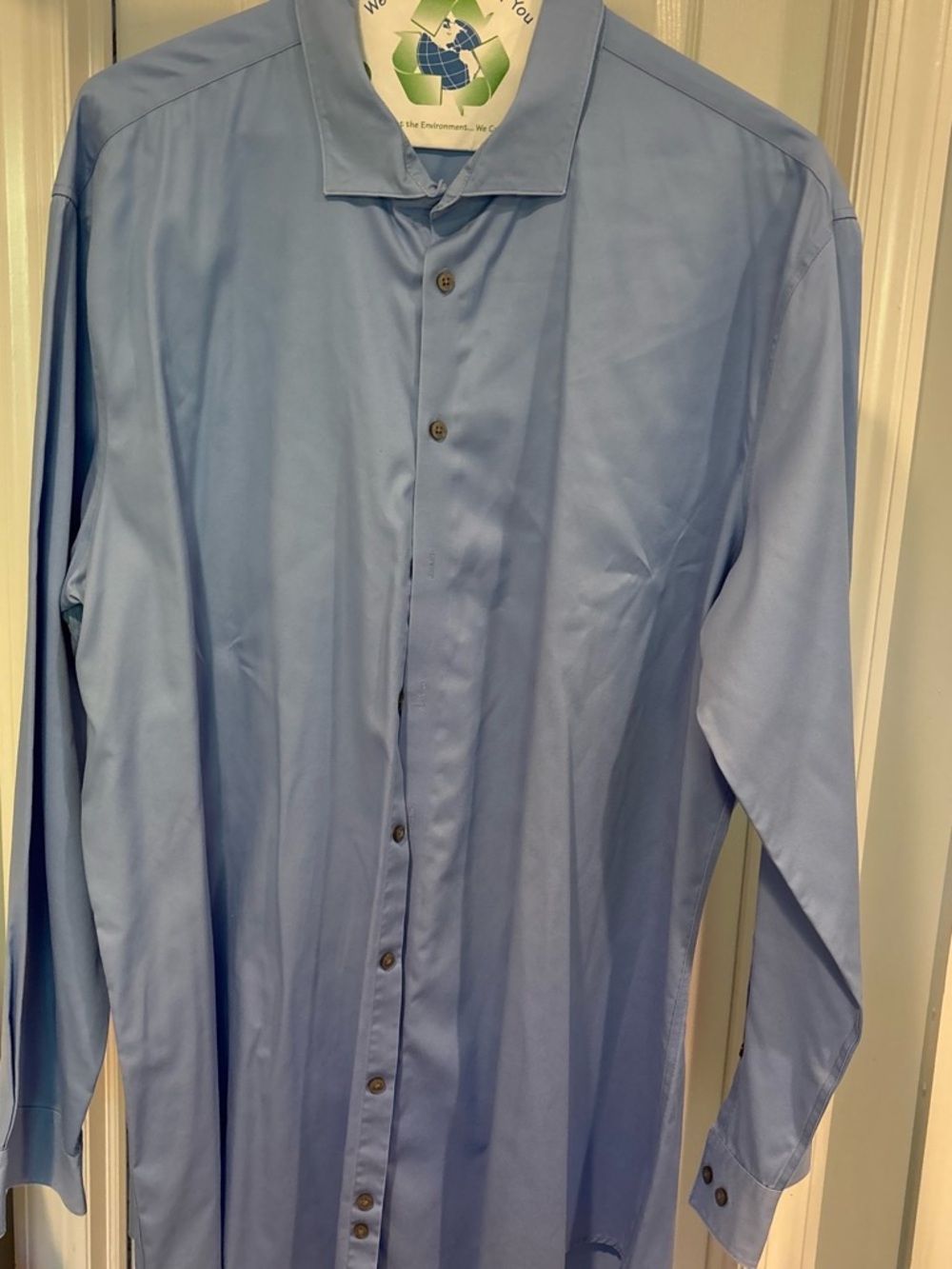 Calvin Klein Men's Light Blue Dress Shirt - Long Sleeve